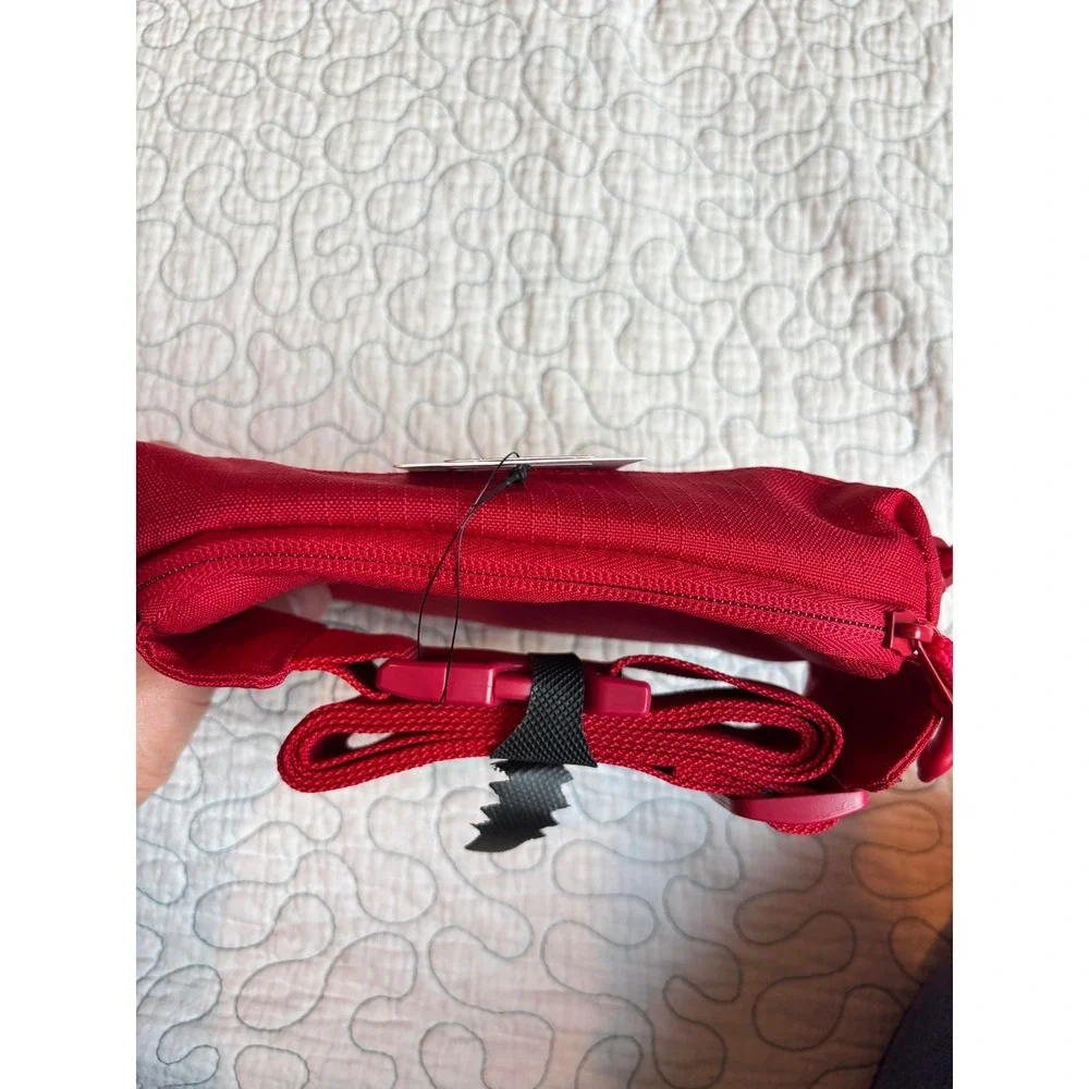 Jordan Red Cordura Crossbody Belt Bag Adjustable Strap